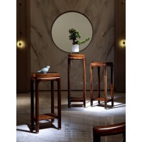 昌龍禾運(yùn)新中式烏金木花架1-331#