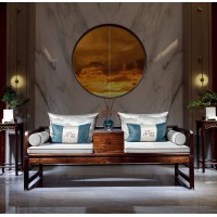 昌龍禾運(yùn)新中式烏金木羅漢床1-361#