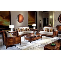 昌龍禾運(yùn)新中式烏金木沙發(fā)1-202#、長(zhǎng)茶幾1-225#、角幾1-226（巖板）#
