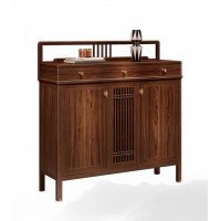 昌龍禾運(yùn)新中式烏金木鞋柜1-262#