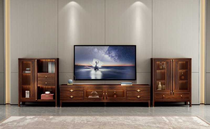 新中式電視柜1-231#、左邊柜1-253#、右邊柜1-255#