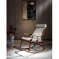 昌龍禾運新中式烏金木搖椅1-520#