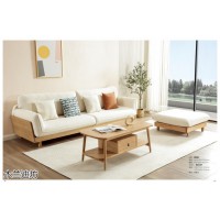 鼎豐瑞·木蘭迪坊燕麥色白蠟木家具，南康現代極簡實木家具，江西北美白蠟木套房廠家