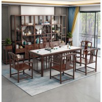 衛(wèi)府里新中式烏金木CT621茶臺(巖板款)、BGJ626博古架