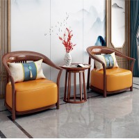 衛府里新中式烏金木WY616圍椅、YJ616圓幾