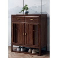 衛(wèi)府里新中式烏金木XG623兩門鞋柜