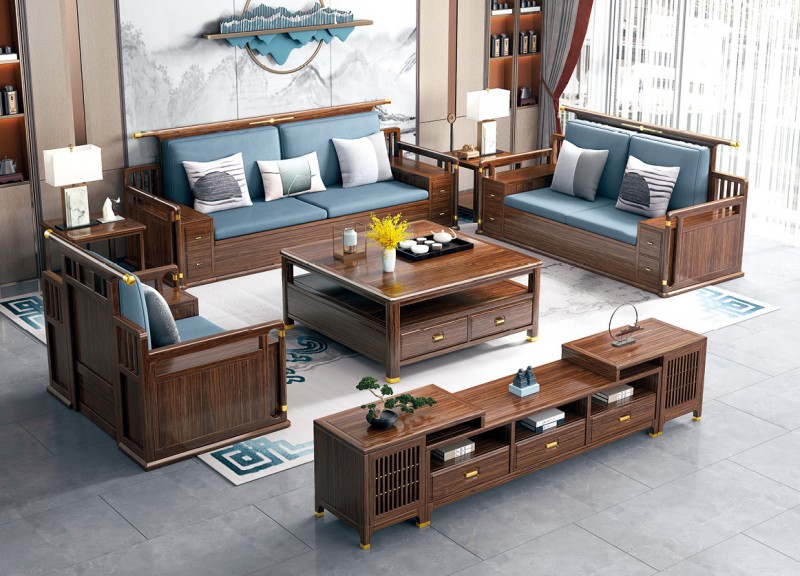 SF612沙發、KG608伸縮地柜中柜、KG608伸縮地柜左右柜、KT609大方幾、KT606方幾