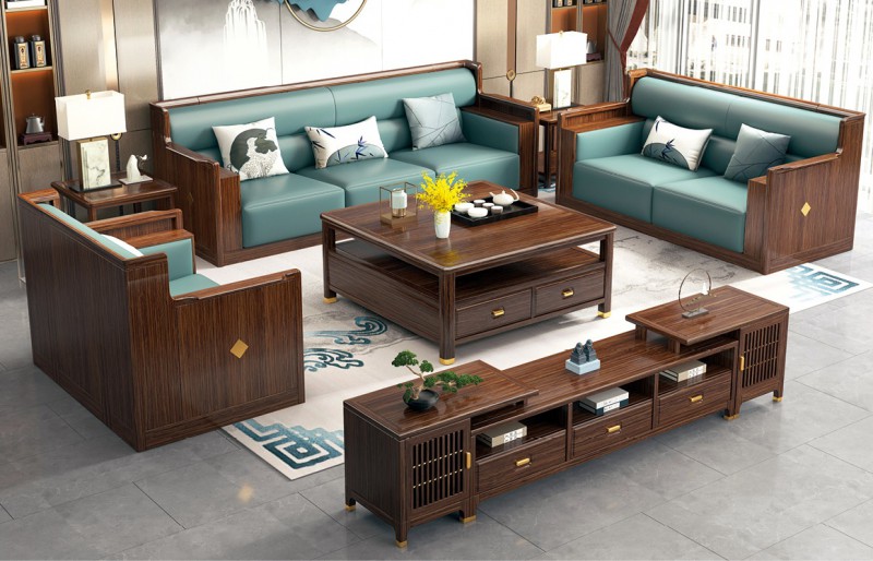 SF620沙發、KT609大方幾、KT606方幾、KG608伸縮地柜中柜、KG608伸縮地柜左右柜